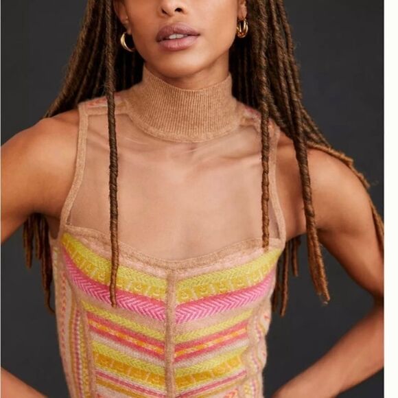 NWT Anthropologie Cashmere sweater tank size M
Retail $158 
100% cashmere - Picture 1 of 9